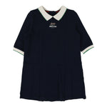 Analogie Three Quarter Sleeve Pique Dress - Navy