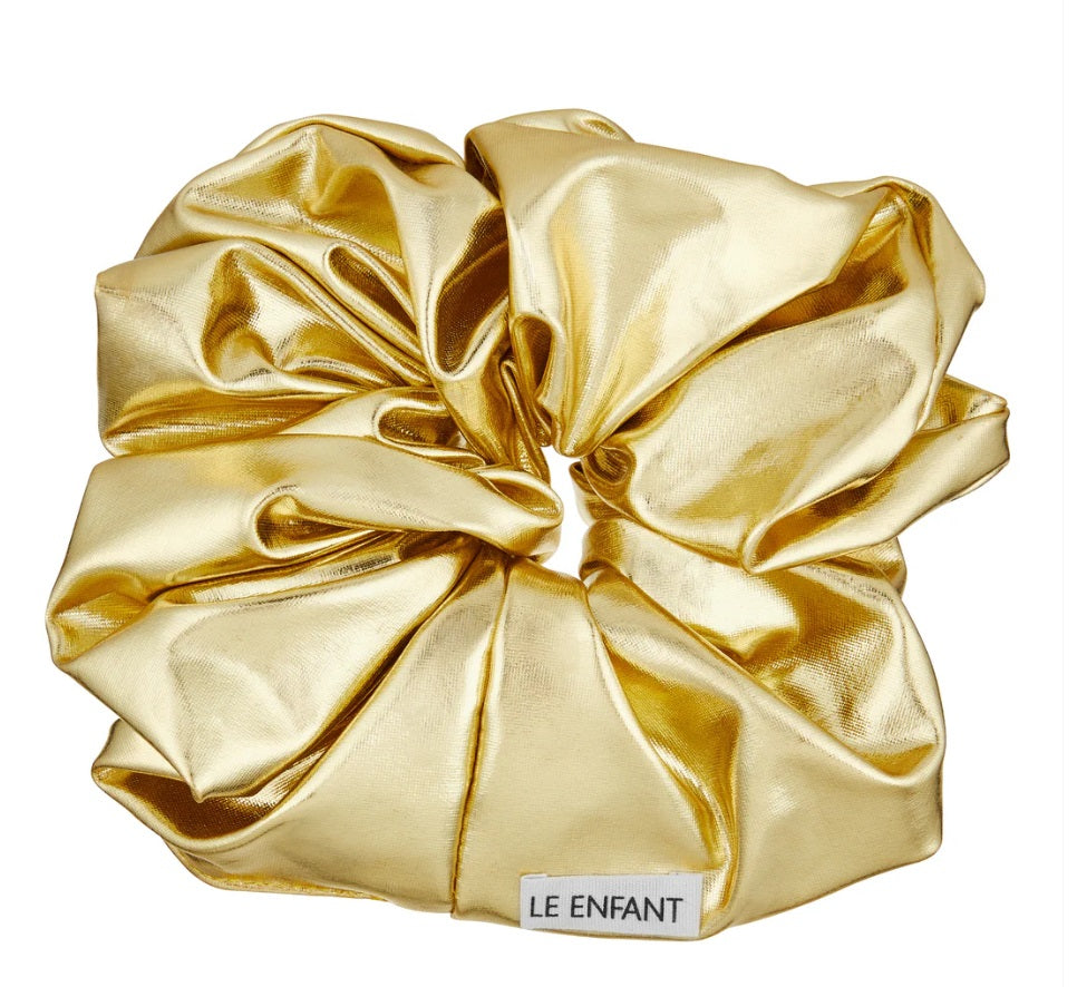 Le Enfant Gold Oversized Scrunchie
