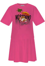 Moschino Vacation Bear Print Dress - Azal Pink