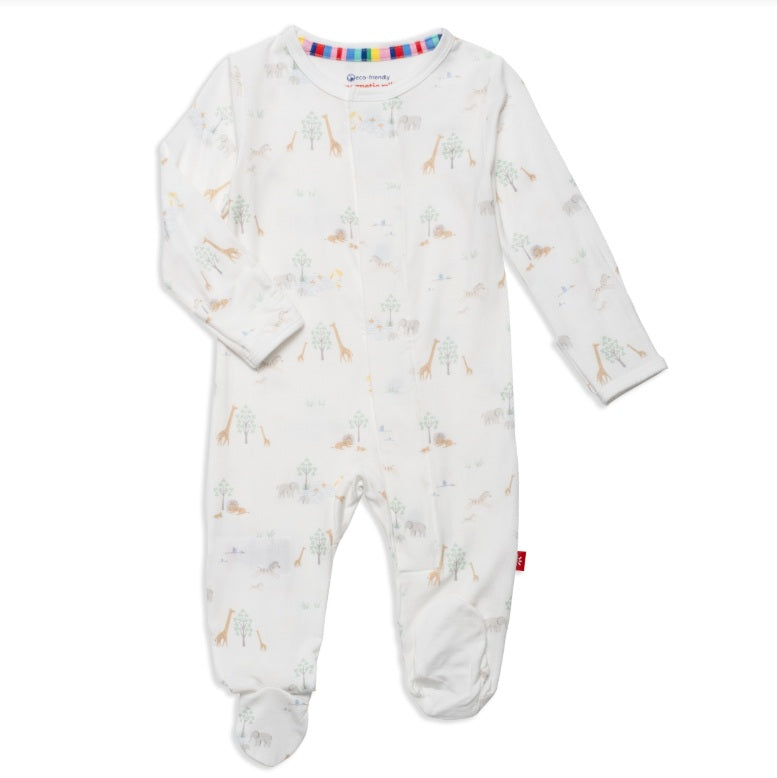 Magnetic Me Safari Footie - White Serene