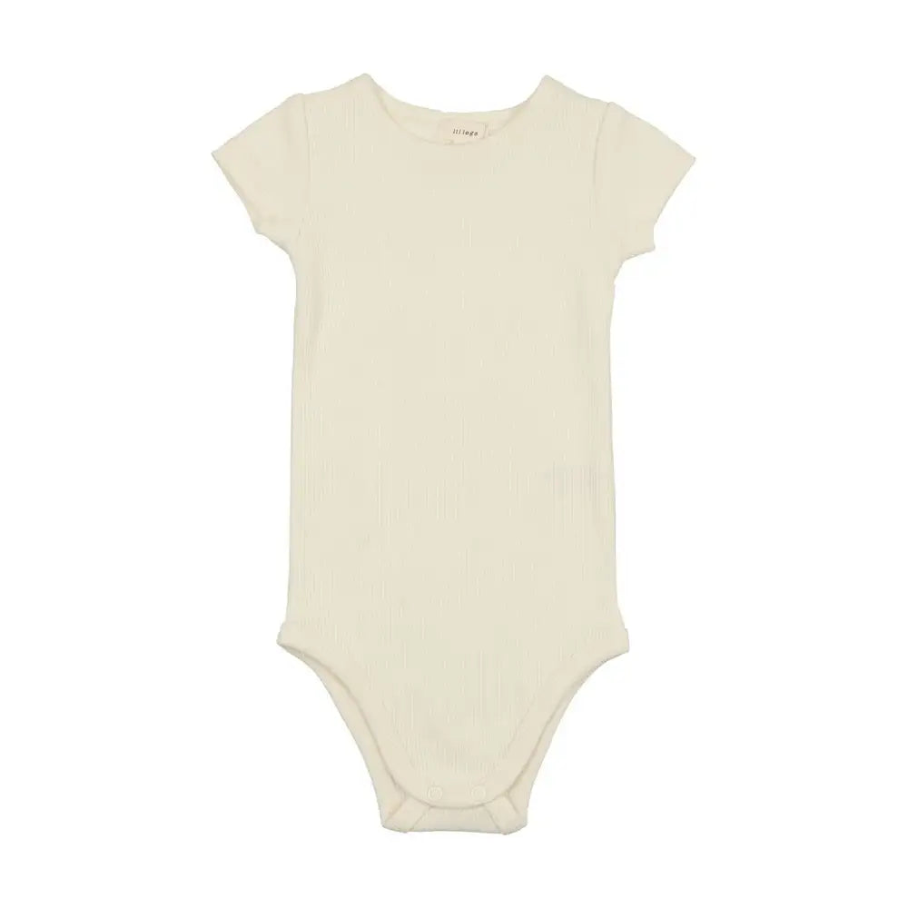 Lil Legs Short Sleeve Onesie - Ivory