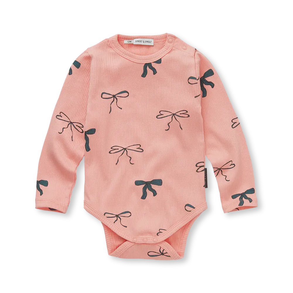 Sproet & Sprout Bows Print Onesie