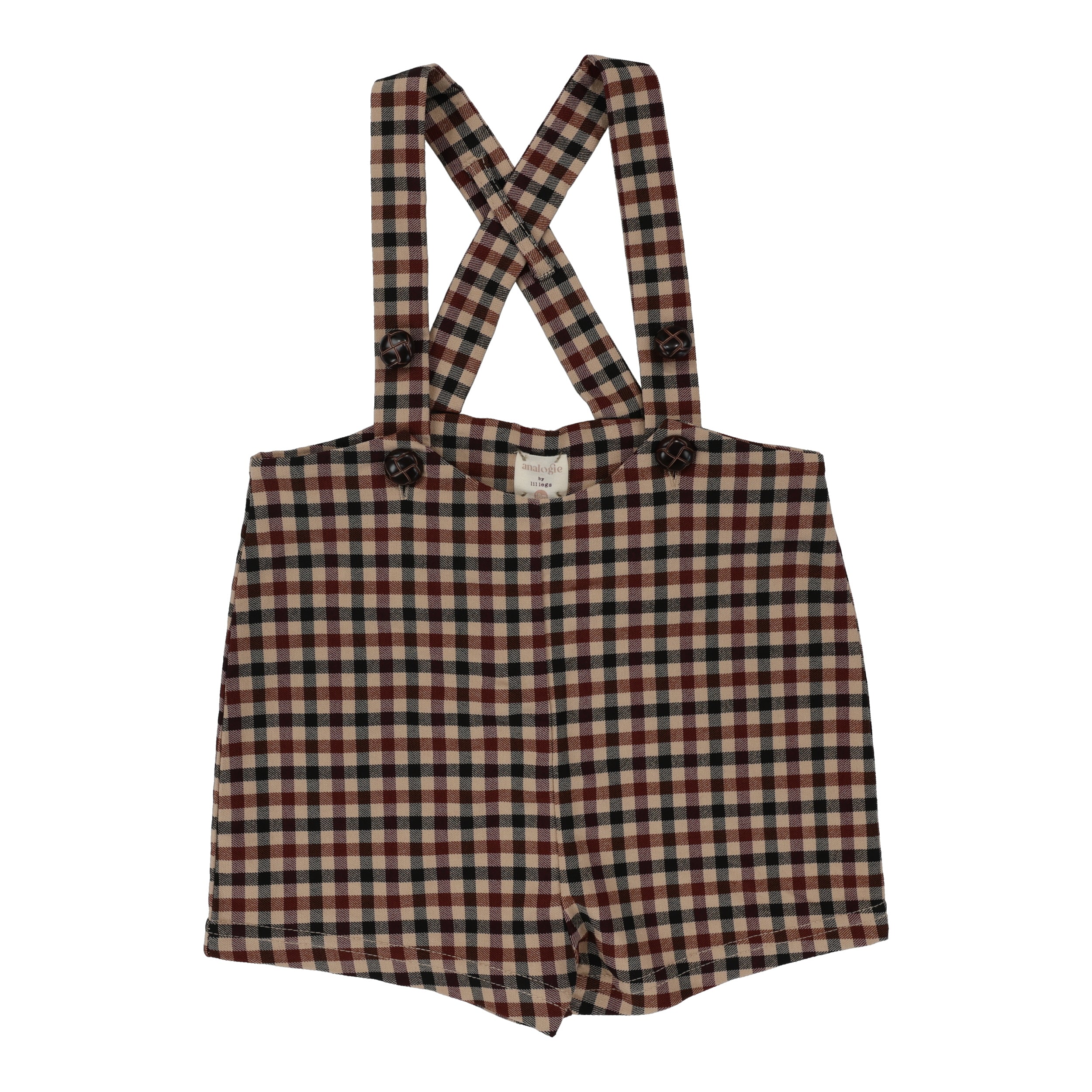 Analogie Tan Plaid Suspender Shorts – The Shoppe Miami