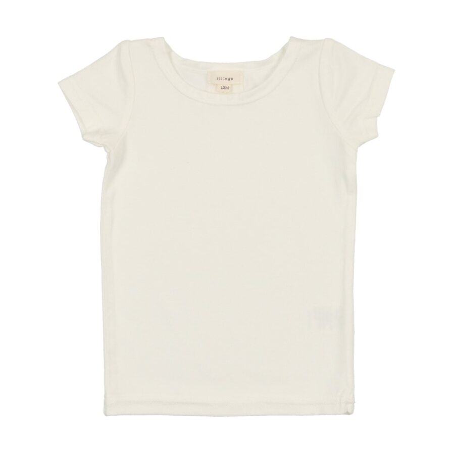 Lil Legs Bamboo Short Sleeve Tee - Winter White