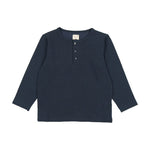 Analogie Tiny Check Henley - Blue