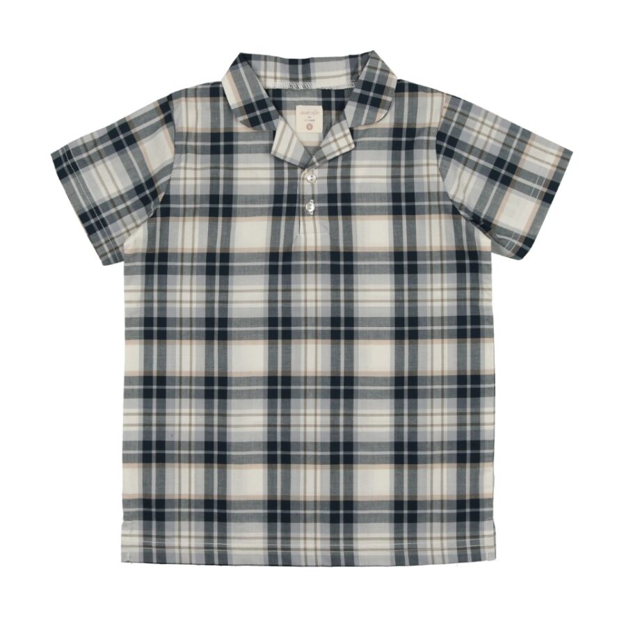 Analogie Collar Shirt - Navy Plaid