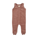 Analogie Velour Overalls - Mulberry