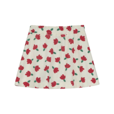 Bon Mot Flower Mini Skirt - Ivory