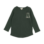 Lil Legs Ribbed Applique Tee - Green