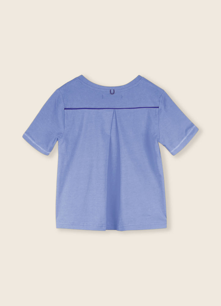 LMN3 Origami Three Quarter Sleeve Tee - Dream Blue