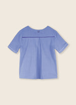 LMN3 Origami Three Quarter Sleeve Tee - Dream Blue