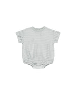 Quincy Mae Relaxed Bubble Romper - Sky