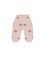 Quincy Mae Knit Heart Set - Bubblegum