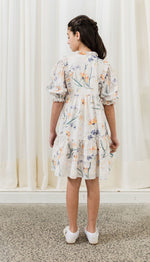 Petite Amalie Scallop Voile Dress - Spring Print