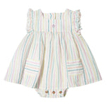 Tocoto Vintage Multicolor Striped Romper
