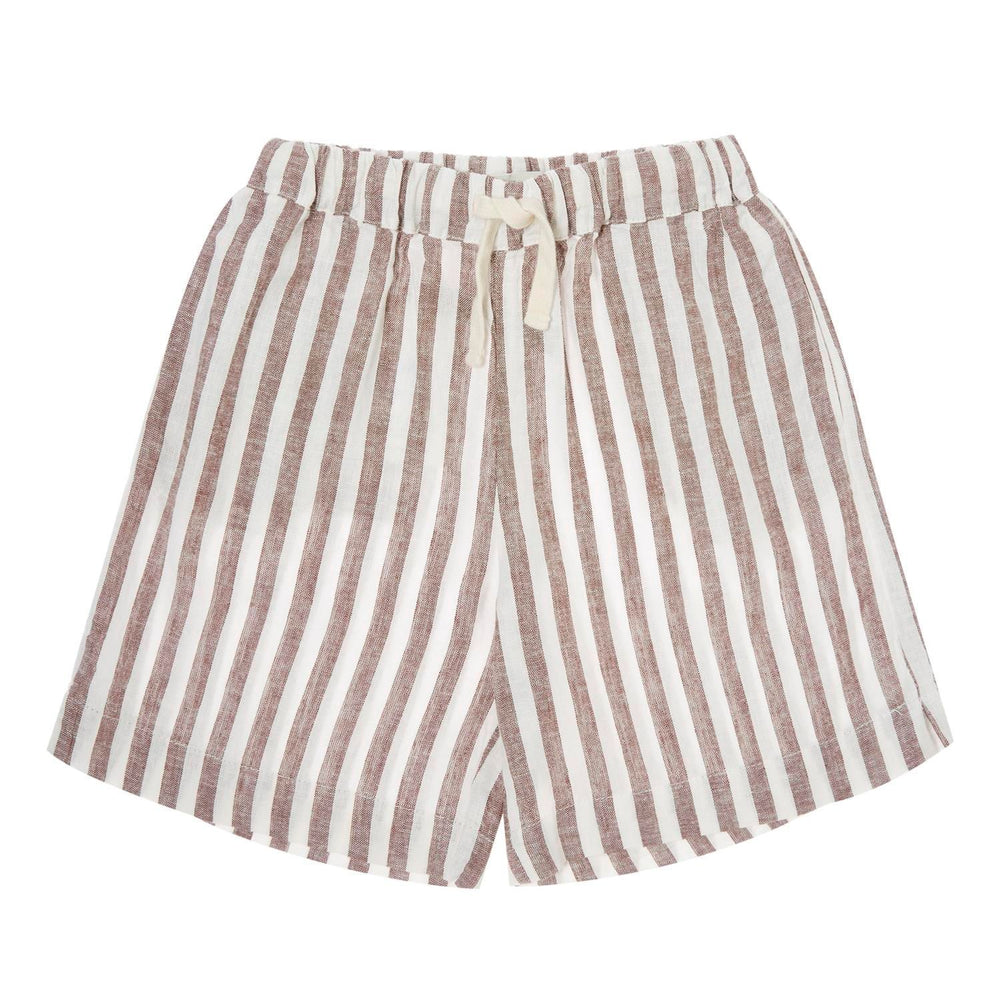 Tocoto Vintage Brown Striped Shorts