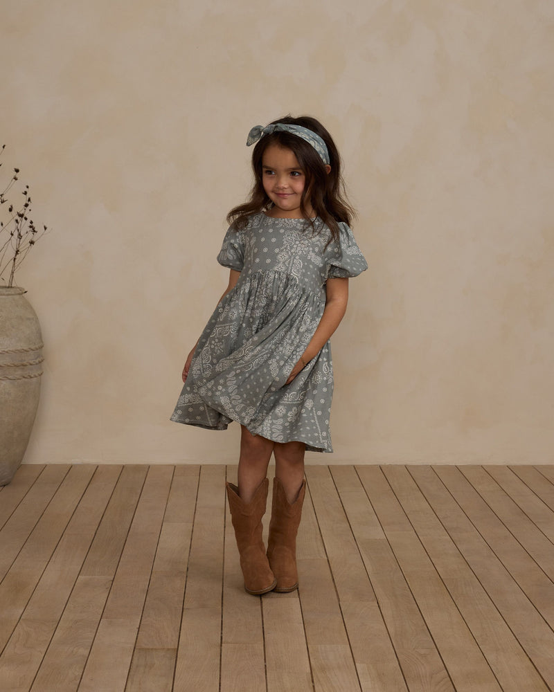 Rylee + Cru Rose Dress - Laurel Bandana