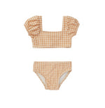 Quincy Mae Zippy Two Piece Bikini - Melon Gingham