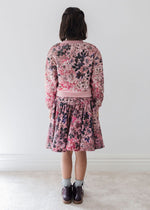Steph the Label Blurred Floral Sweat Top