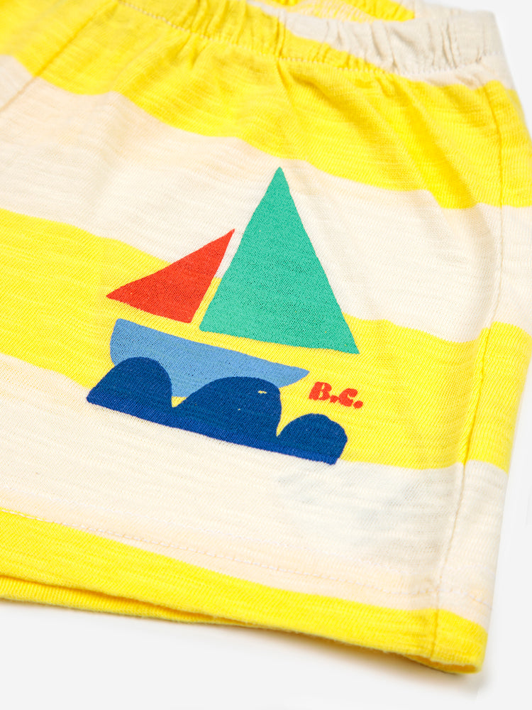 Bobo Choses Yellow Stripes Shorts