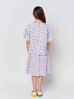 Bobo Choses Multi Color Stars All Over Woven Midi Skirt
