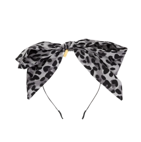 Heirlooms Leopard Headband - Grey