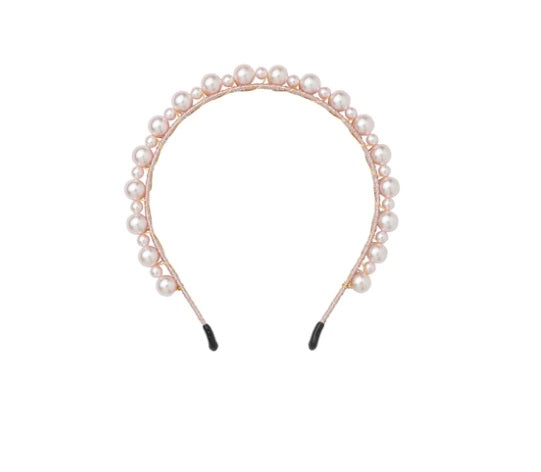 Project 6 Uneven Pearls Headband