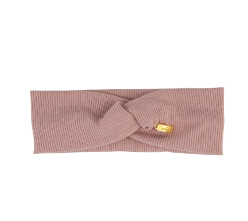 Heirlooms Ribbed Baby Headwrap - Mauve