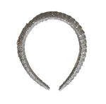 Halo Luxe Noa Fringe Headband - Silver Shimmer