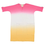 Teela Rib Dip Dye Dress - Pink