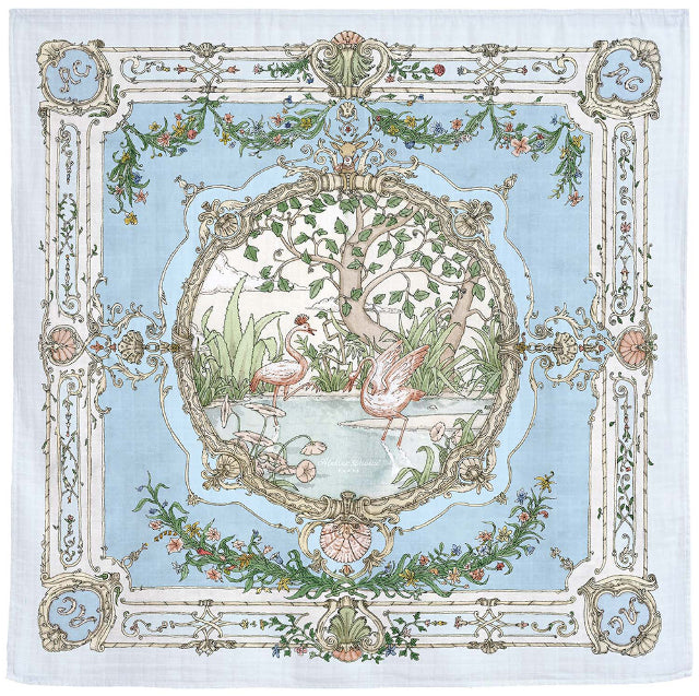 Atelier Choux Large Swaddle Blanket - Tapestry Blue – The Shoppe Miami
