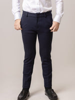 T.O Collection Skinny Stretch Pants - Navy