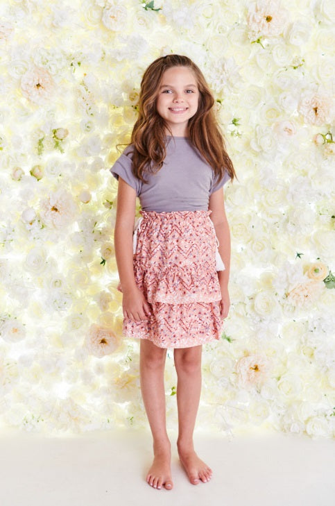 Porter Kids Peach Aztec Skirt