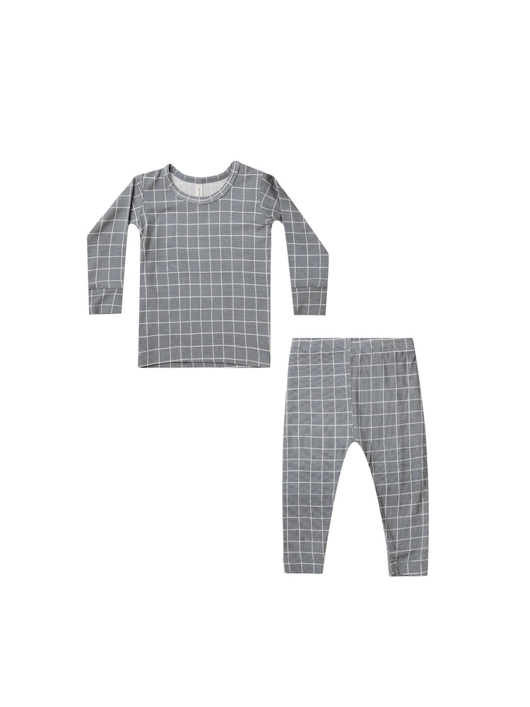 Quincy Mae Bamboo Pajama Set - Grid