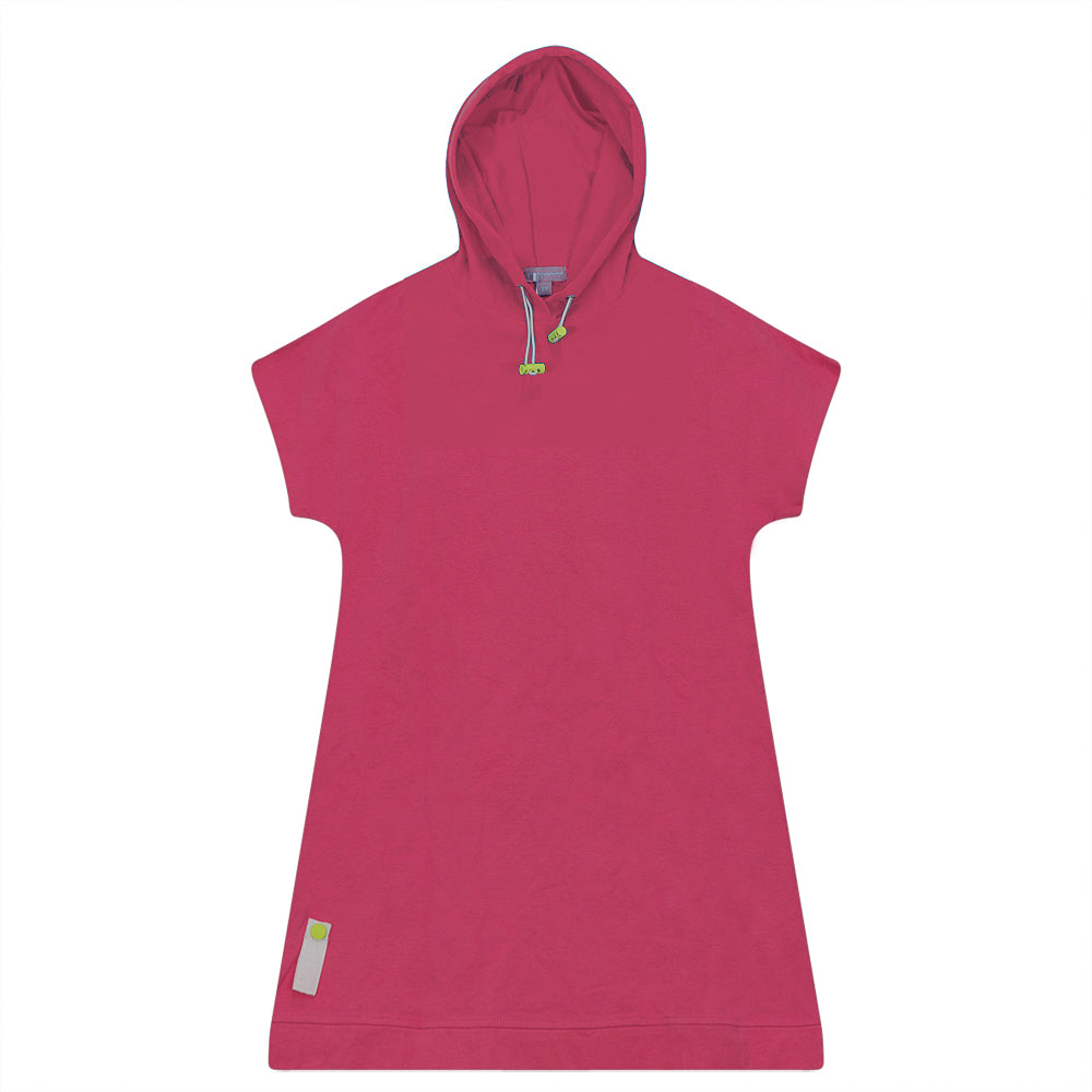 Pompomme Hot Pink Hoodie Dress