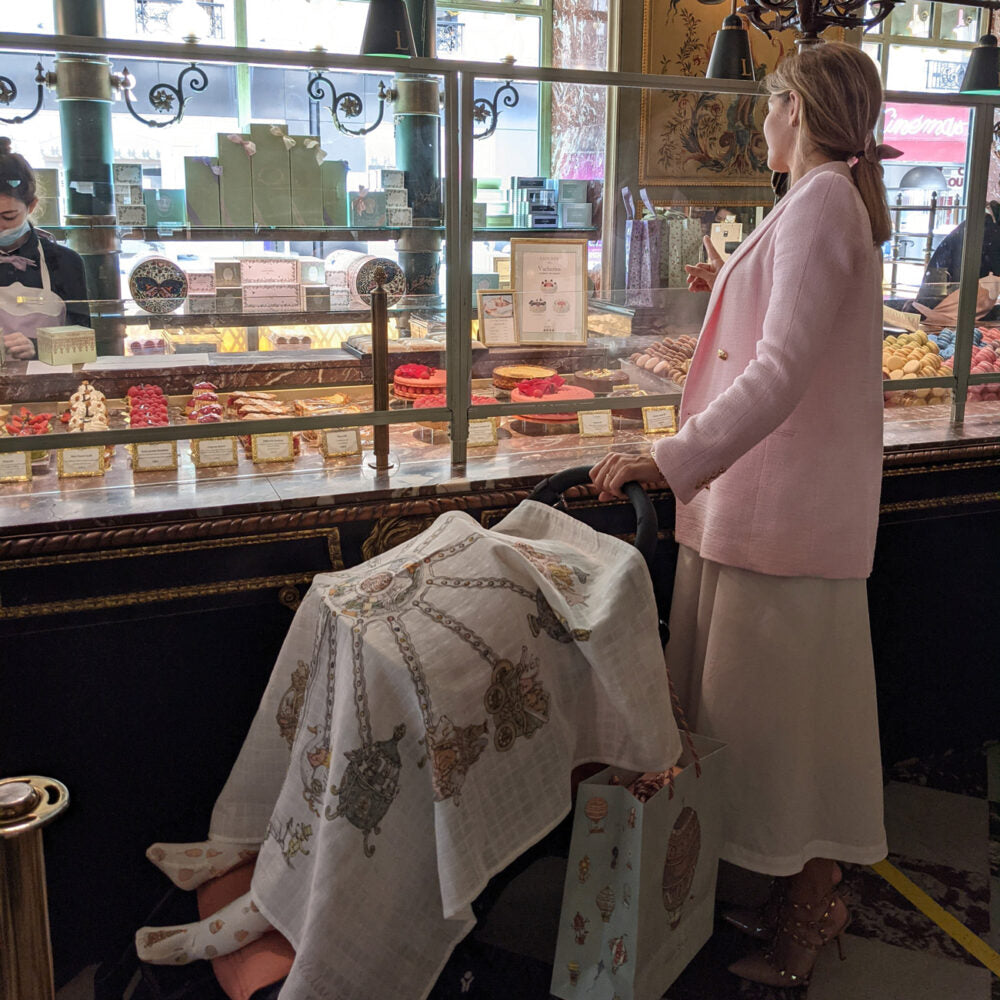 Atelier Choux Large Swaddle Blanket - Ferris Wheel