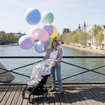 Atelier Choux Large Swaddle Blanket - Hot Air Balloons