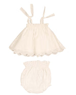Belati Eyelet Baby Set - White