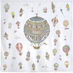 Atelier Choux Large Swaddle Blanket - Hot Air Balloons