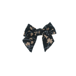 Bandeau Summer Floral Small Bow Clip