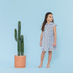 Klai Lace Floral Dress - Blue