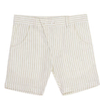 Kipp Striped Linen Shorts - Stone