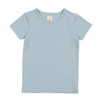 Analogie by Lil Legs Short Sleeve Cotton Tee - Light Blue