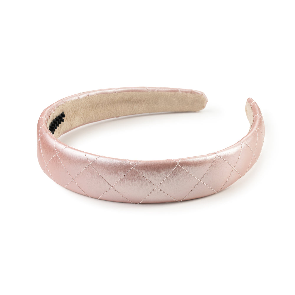 Halo Luxe Ella Quilted Leather Headband
