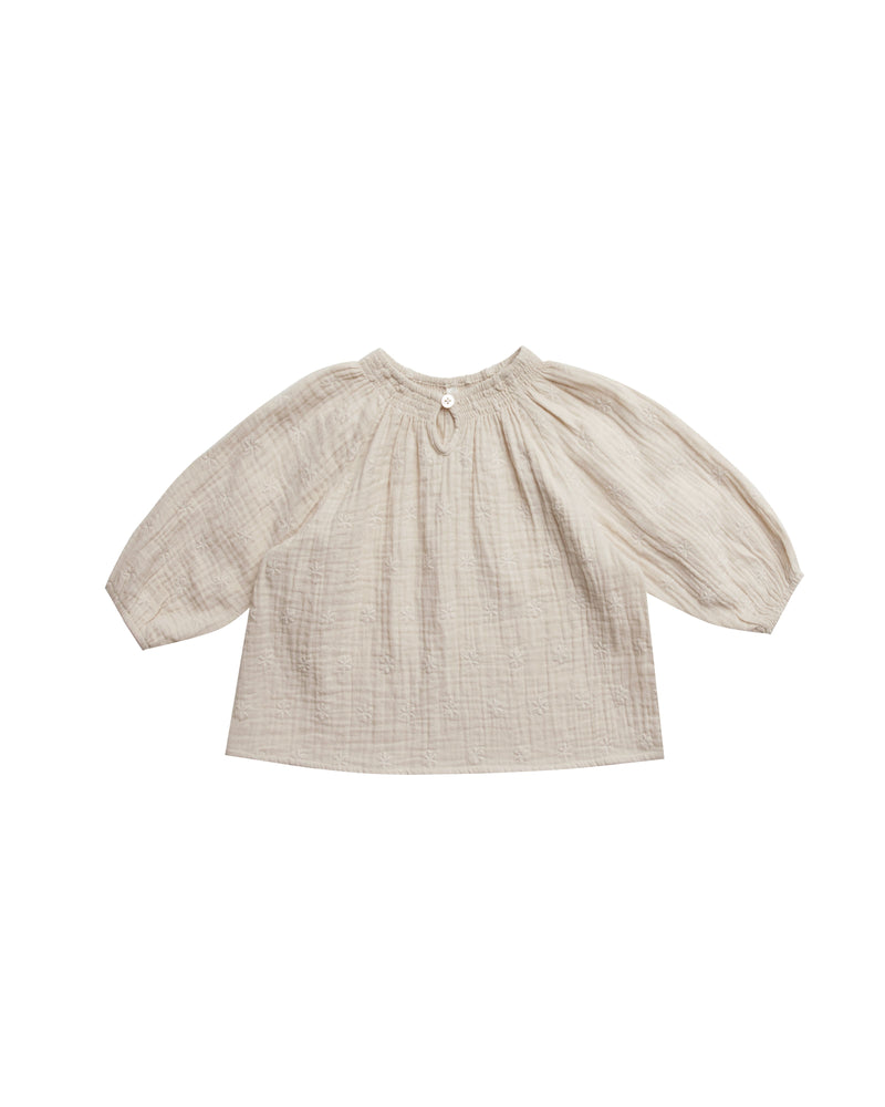 Rylee + Cru Flutter Bloomer and Blouse Set - Embroidered Daisy