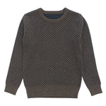 Kipp Square Pattern Sweater - Cocoa