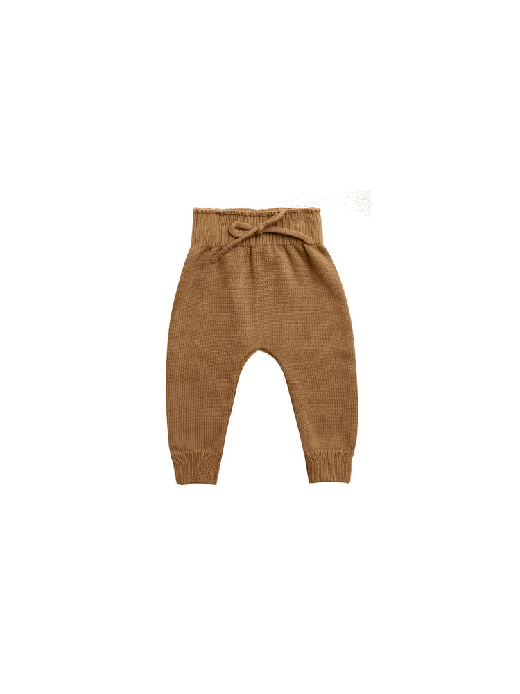 Quincy Mae Knit Pant and Cardigan Set - Walnut