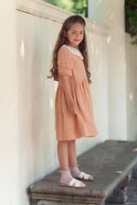 Teela Arched Waist Collar Dress - Sand