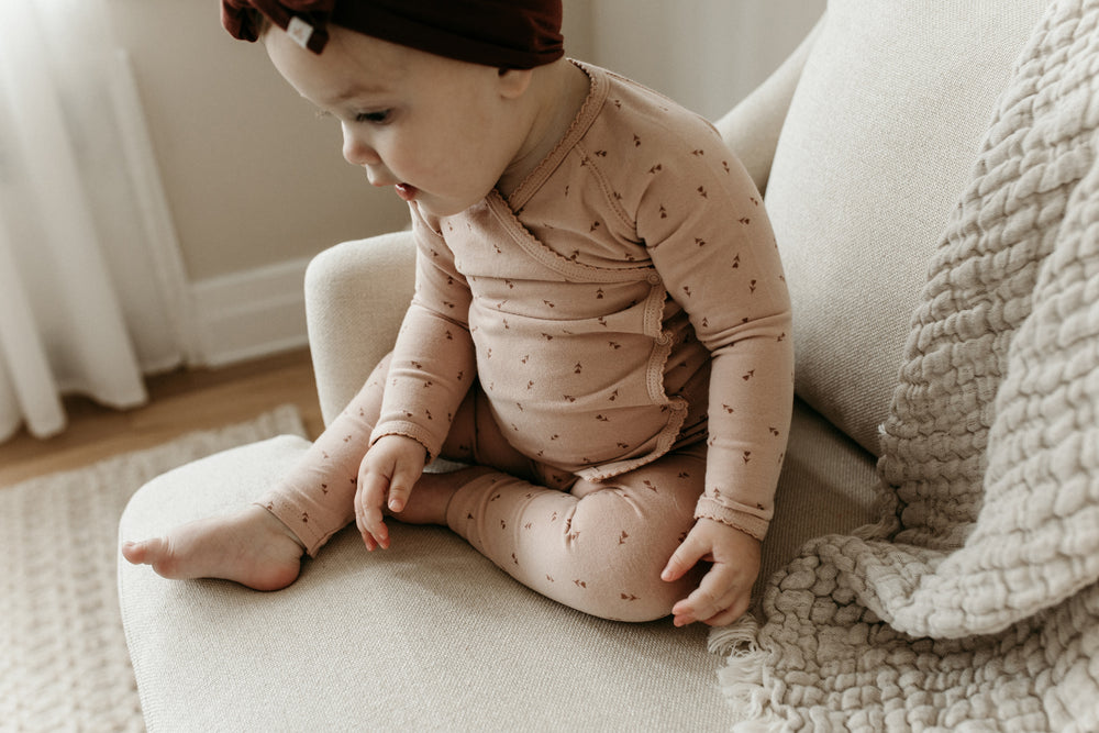 Lilette by Lil Legs Tulips Lounge Set - Pink/Pink