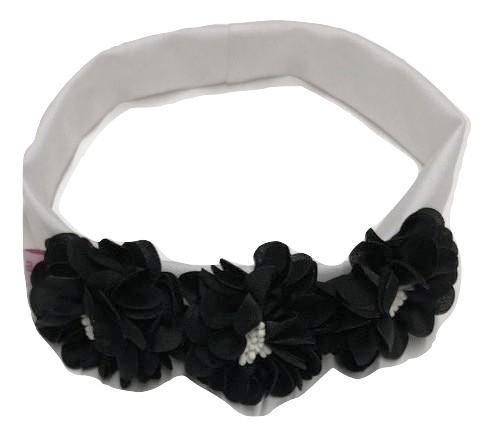 Maniere Jasmine Flower Baby Headband - Black